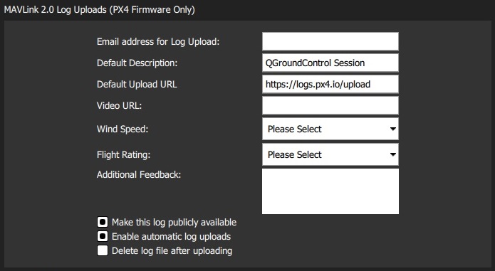 MAVLink 2 Log Uploads