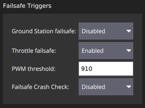 Safety Setup - Failsafe Triggers (Rover)