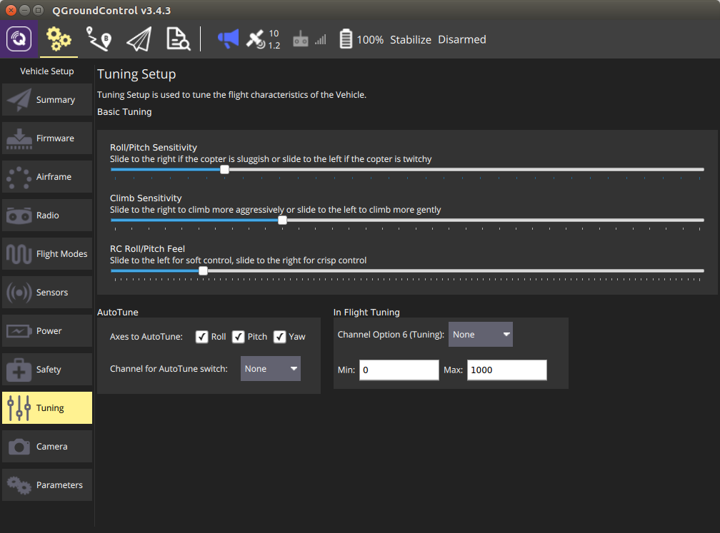 ArduCopter Tuning Page