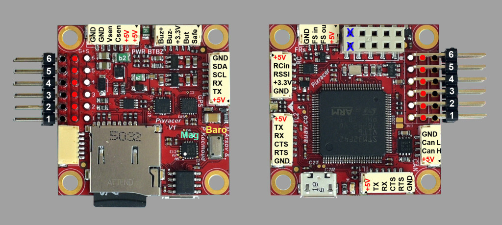 Pixracer Wiring Quickstart · ham_px4userguide